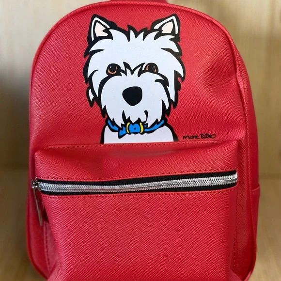 Marc Tetro | Bags | Marc Tetro Westie Red Backpack Wristlet  display picture 3